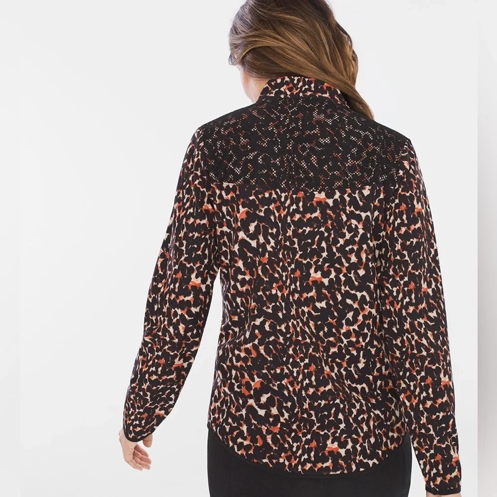 ZENERGY Neema Vivid‎ Animal Jacket Size L NWT By Chico’s